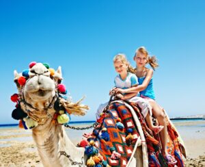 Ägypten Kamel Kinder